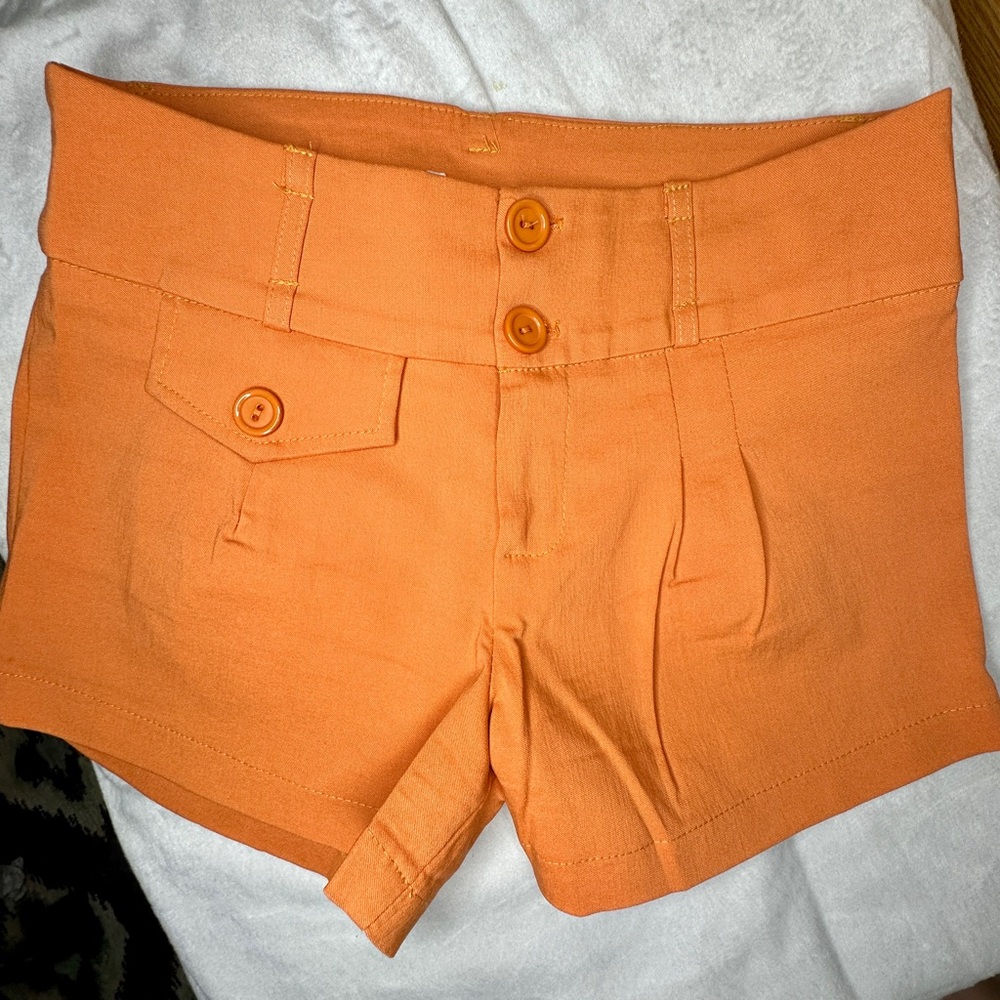 San Julian - Orange Stretch Chino Shorts - Women’s Size Small